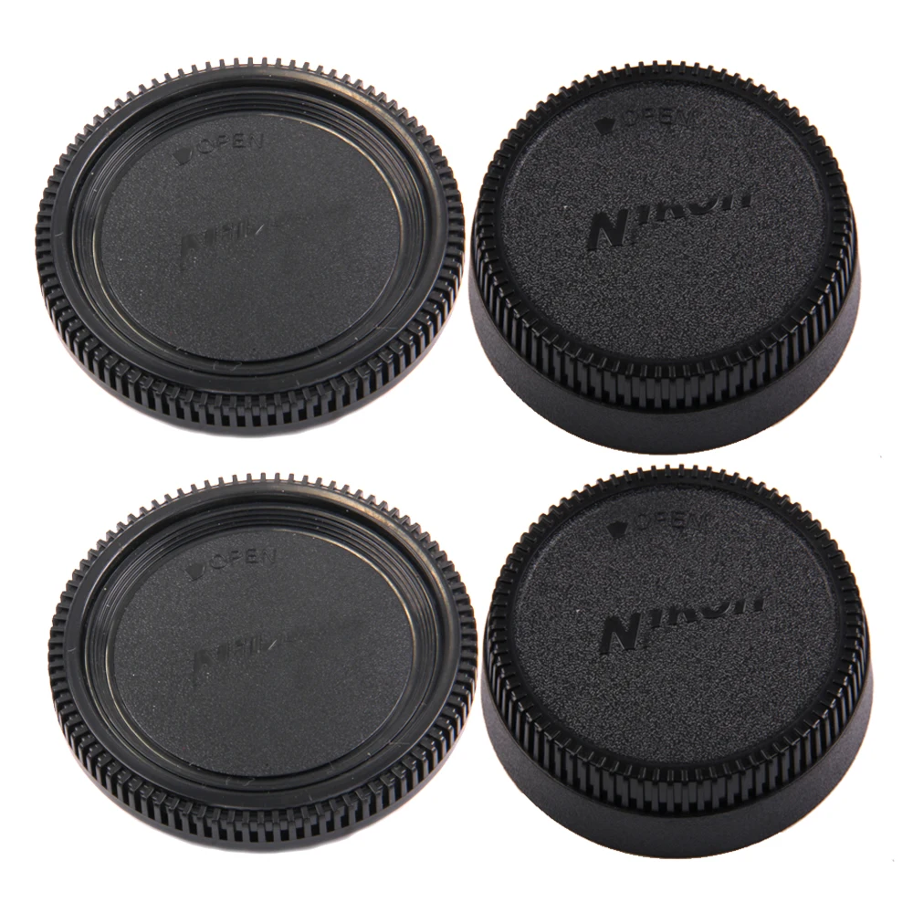 2pcs Camera Lens Cap Rear Lens Cover Protection Cover Lens Front Cap