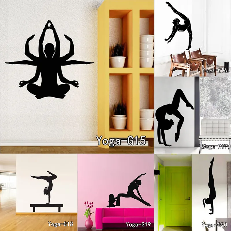 Yoga Meditation Zen Abstract Decor Living Room Vinyl Carving Wall Decal