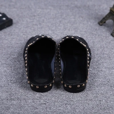 Chaussures Moitié Noir D'été Femme Pour Carrée Tête Sandales Femmes De Glisser OxrO0vW