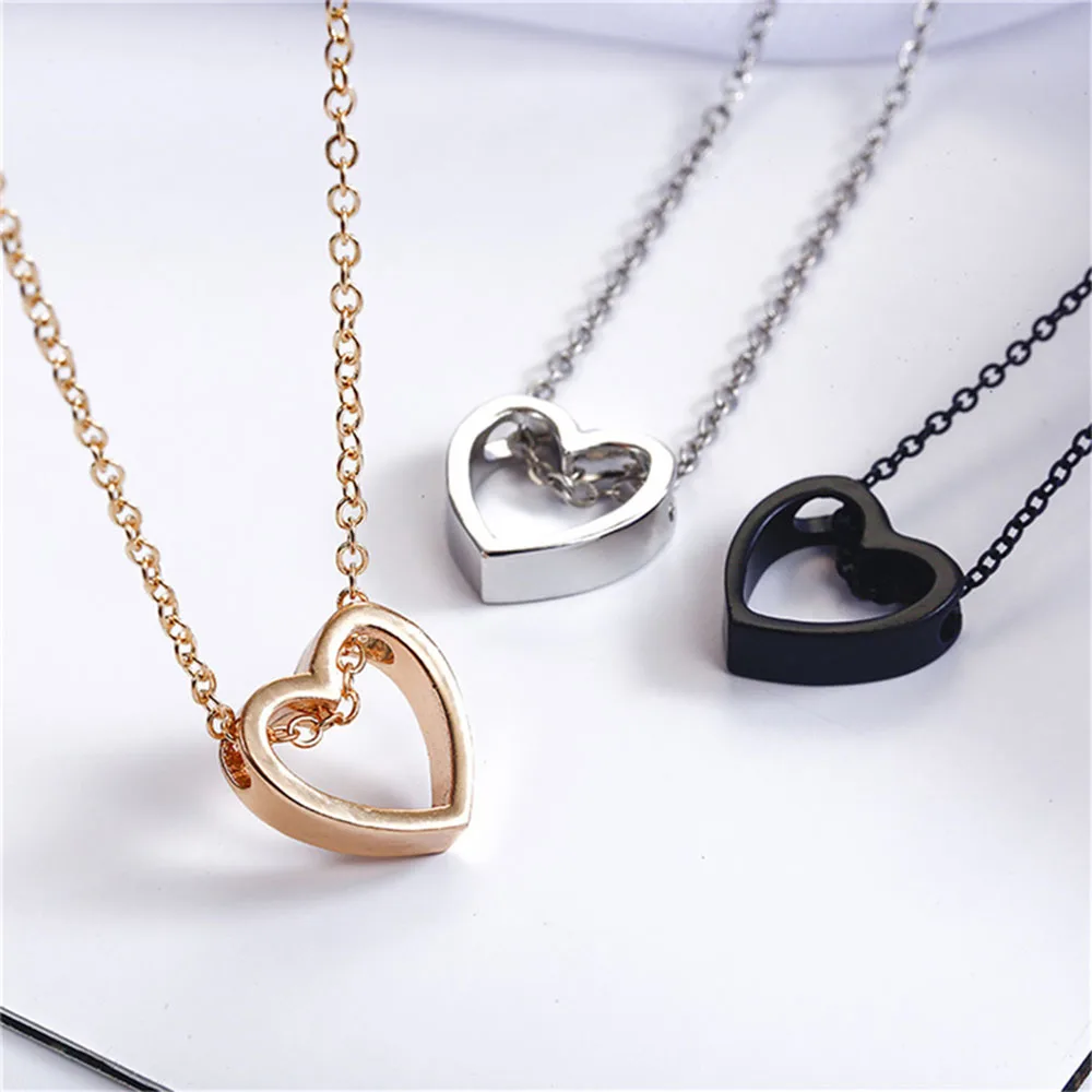 

1Pc Fashion Necklace Jewelry Korean LOVE Romantic Female Girlfriend Pendant for Women Girls Best Birthday Gift Wholesale