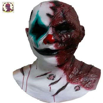 

2018 Top Sell Newly Design Deluxe Quality Realistic Party Dress Adult Latex Rubber Halloween Clown Demon Evil Mask
