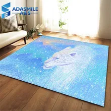Мультяшная картина маслом ковёр для гостиной животное Фламинго коврик комната для отдыха области коврики мягкие фланелевые украшения дома ковер
