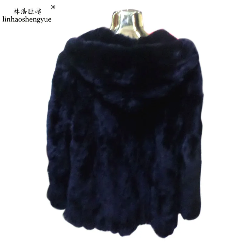 

Linhaoshengyue new 2014 Senior rabbit fur long-sleeved coat