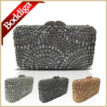 100% handgemachten Schwarzen Kristall Kupplung Taschen Frauen Luxus Strass Abendtasche Goldene Partei Kleid Spiel Tasche Handtasche Geldbörsen Dhl-freies