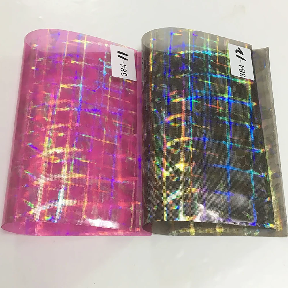 

Lychee Life A4 Colorful Laser PVC Fabric High Quality Synthetic Leather DIY Sewing Material for Handmade Crafts