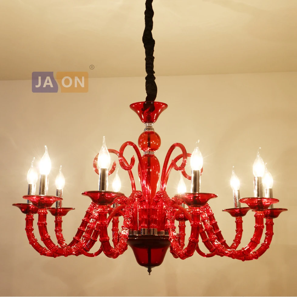 Люстры Красного Цвета фото 6