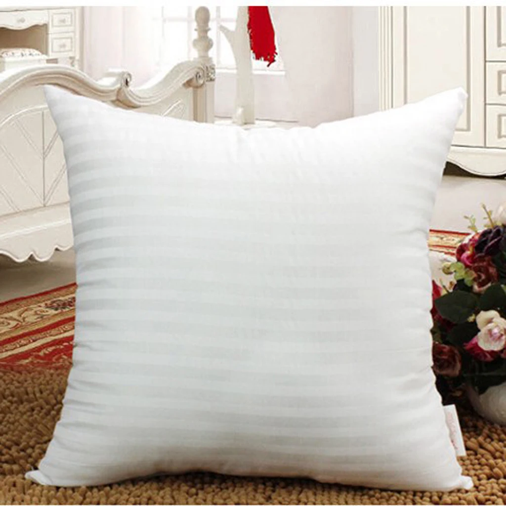 50*50cm White Square Cushion Pillow Inner Pad Insert Home Sofa Decor New