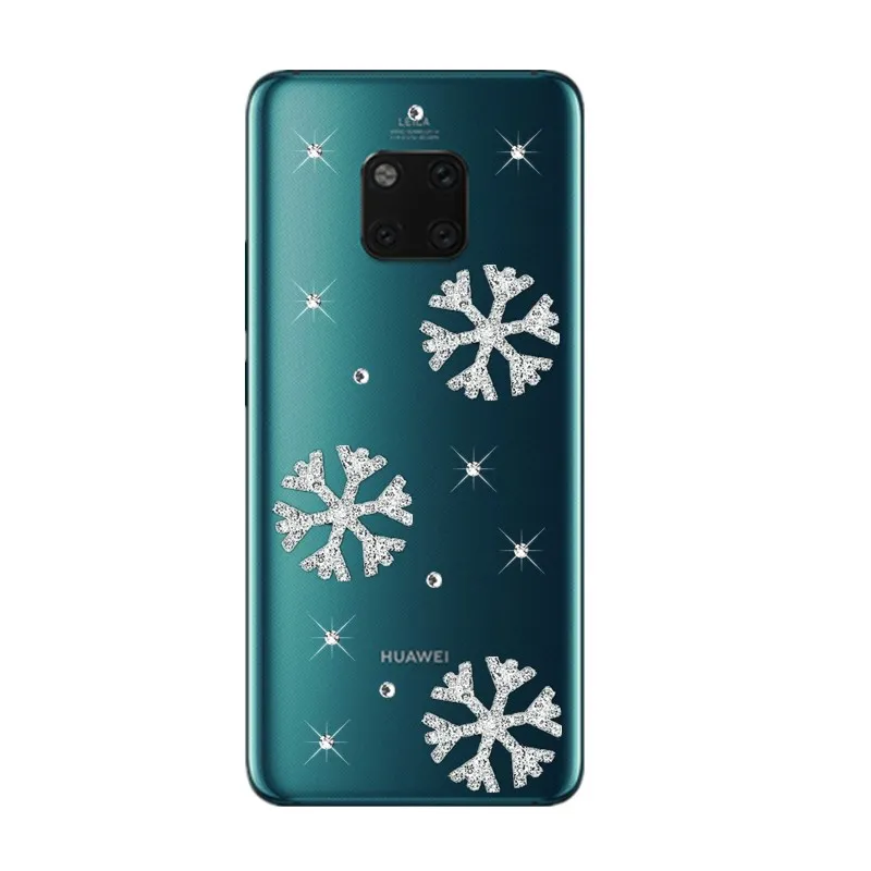 

For Huawei Mate 20 10 lite Phone case Android 8.1 For Huawei Mate 20 pro 7A Honor 9 lite 10 8X cases Rhinestone clear back cover