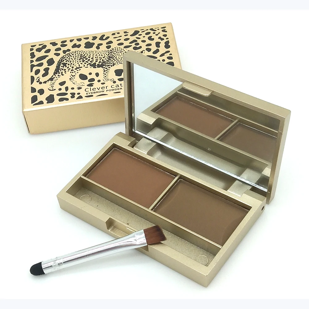 

Brand Eyebrow enhancer professional eye brow makeup 2 color waterproof eyebrow powder eye shadow eyebrow make up palette set kit