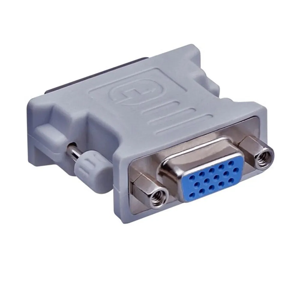 Адаптер DVI-VGA конвертер DVI-I 24 + 5 Pin папа-VGA Женский 1080P видео для HDTV монитора LCD DVD