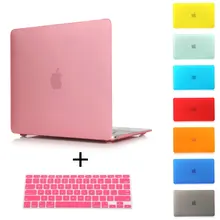 Free Shipping Rubberized Crystal/Matte Hard Laptop Case Cover For Macbook Pro 13 15 Retina Air 11 13+ Keyboard Cover+screen film