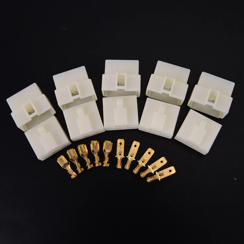 

Motorcycle Ebike Car 6.3mm 4/6/8 Pin Automotive 6.3 Electrical Wire Connector Male Female Cable Terminal Plug Kits