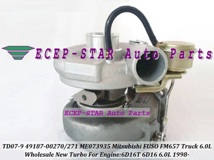 TD07-9 49187-00270 49187-00271 ME073935 Turbo For Mitsubishi FUSO FM657 Truck 6D16T 6D16 6.0L 1998- (5)