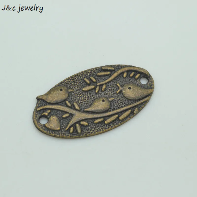 

10 PCS Retro Style Bronze Alloy bird charm Pendant Craft Decor 3484C