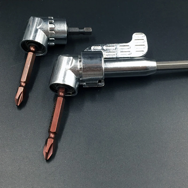 105 Degree Angle 1/4 Adjustable Extension Hex Drill Bit Drive Offset