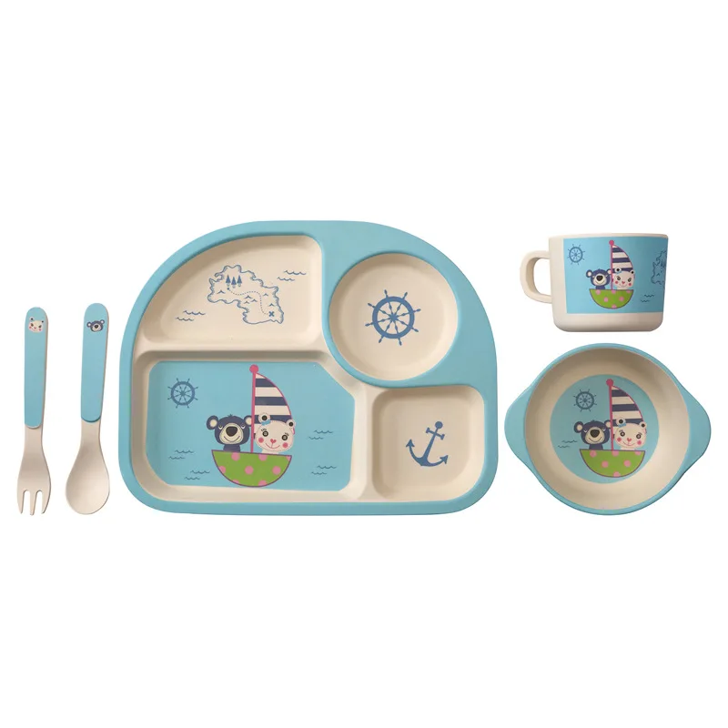 Детская посуда, детская бамбуковая посуда, набор обеденных тарелок для еды, посуда и тарелки, наборы тарелок, наборы посуды