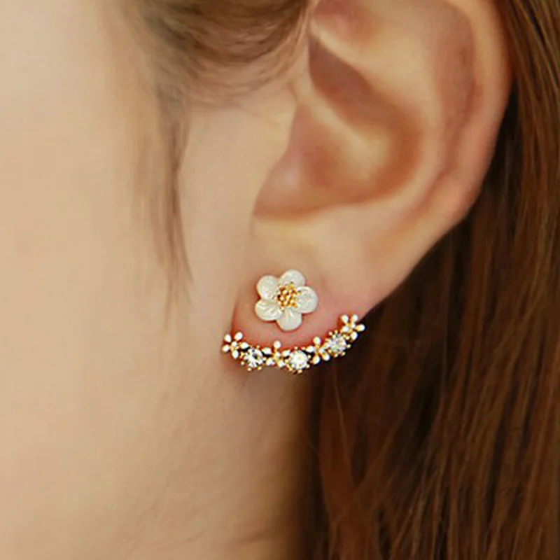 Женские серьги гвоздики в виде цветка вишни|daisy flower earrings|flower stud earringsfashion earrings |