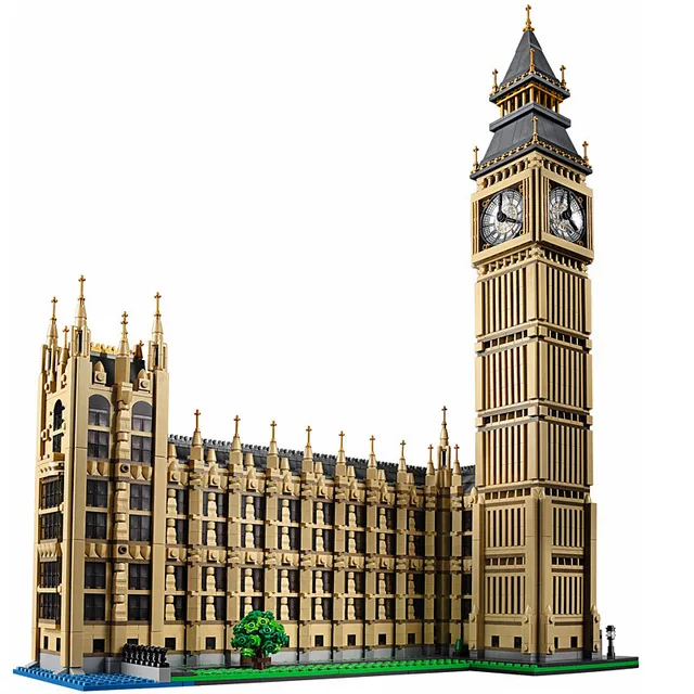 

LEPIN 17005 4163Pcs City Street Big Ben Elizabeth Tower Model Building Kit Set Blocks Bricks Children Toy 10253