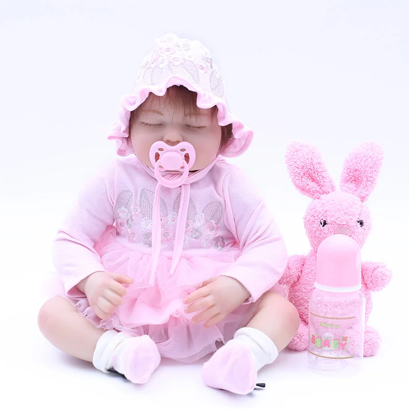 

18 Inch Real Silicone Dolls Baby Born Boneca Reborn Corpo Silicone Bebe-reborn Doll lol SDK-118R1 Kids Educational Toys for Girl
