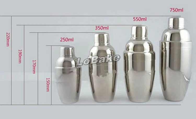 Thicking Stainless Steel Cocktail Shaker Custom Protein Shaker Bottle Cocktail Shaker Set Wine & Milk Tea Making Bar Tools -