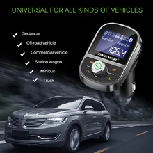 Беспроводной fm-передатчик Bluetooh Автомобильный MP3-плеер HY92 3.1A USB безопасно звонки через гарнитуру быстро Зарядное устройство Поддержка настройка эквалайзера вольтметр AUX out