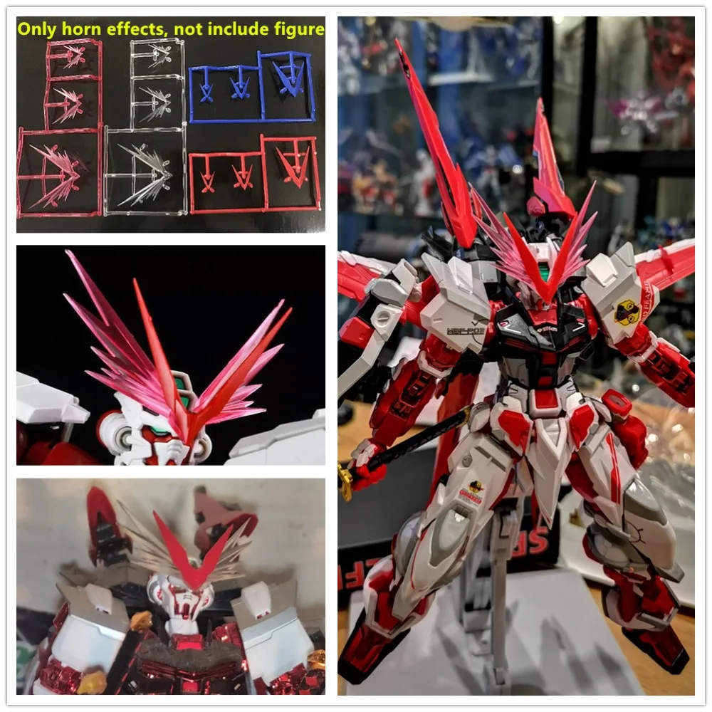 A Модель Red рога дракона модифицированные детали эффектов для Bandai RG 1/144 MG 1/100 PG 1/60