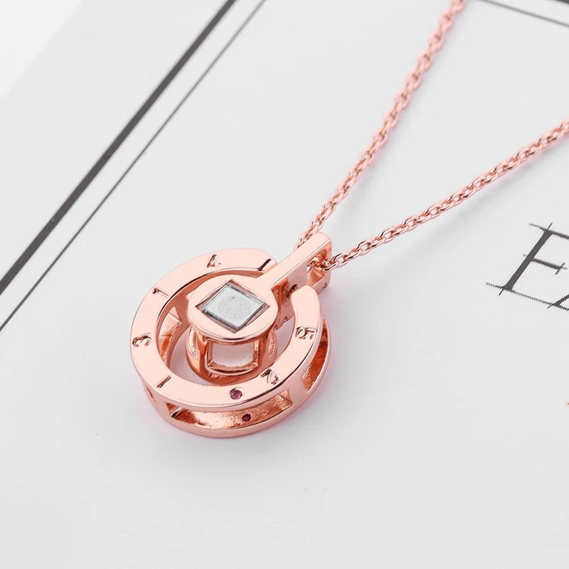 Collana con lettera 100 lingue ti amo collana con ciondolo a proiezione gioielli da donna Collier Femme Bijoux 2019 Best Friends Gifts