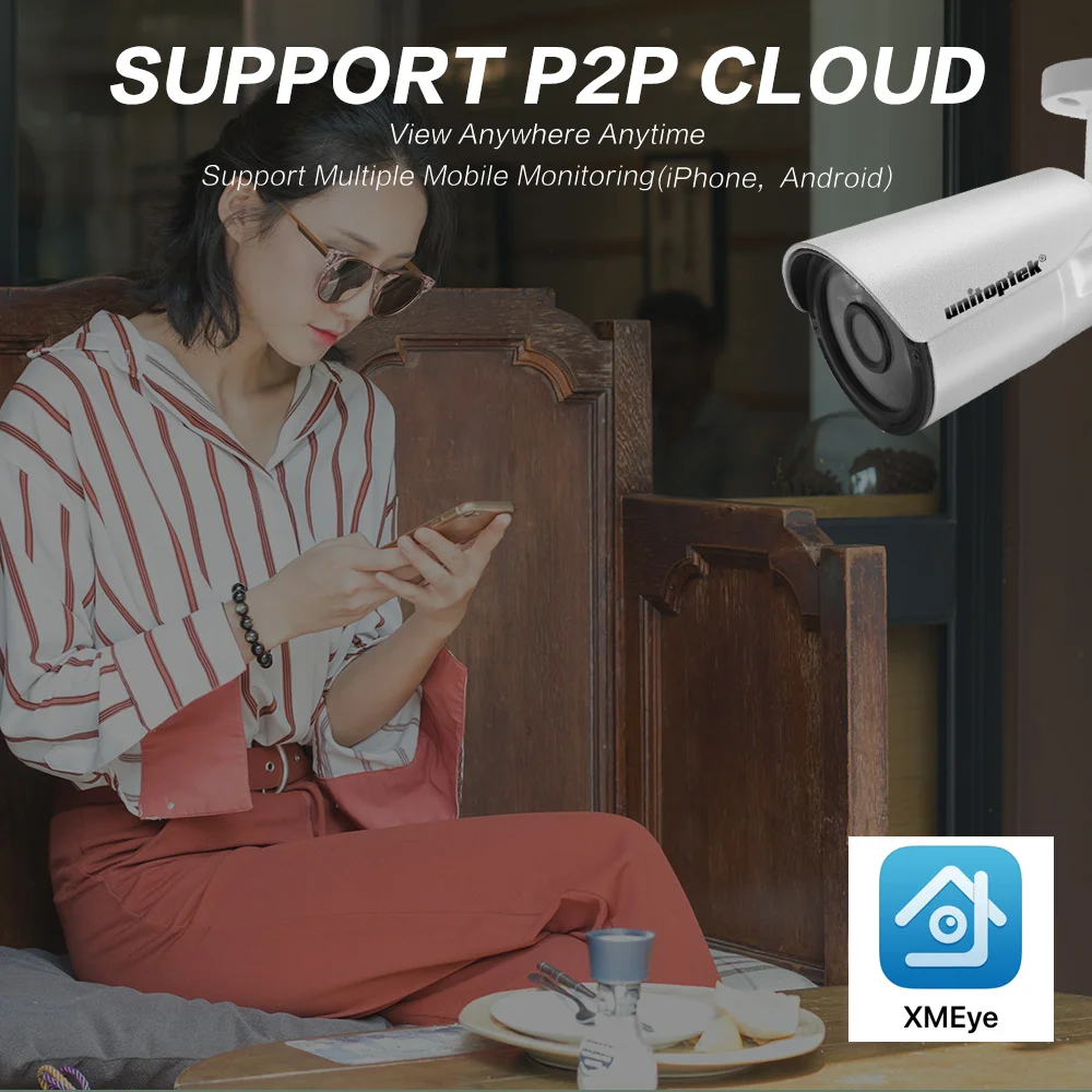 H.265 HD 8MP 3840*2160 / 5MP наружная IP камера 4K мини пулевая сеть безопасности CCTV Onvif IR 20m 48V PoE
