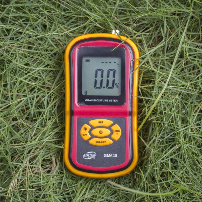 

Digital Grain Moisture Meter Hygrometer Use For Corn Wheat Rice Bean Peanut Grain Measurement Moisture Humidity Tester GM640