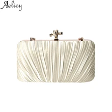 Aelicy роскошные сумки женские сумки дизайнерские сумки через плечо плиссированные бархатные тканевые натянутые вечерние сумки поперечная секция квадрат сумка