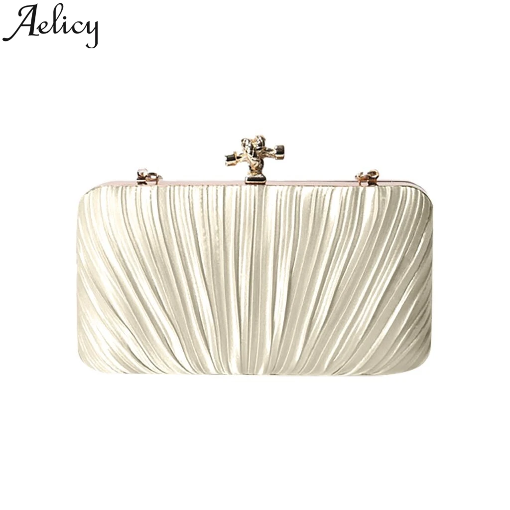 

Aelicy Luxury Handbags Women Bags Designer Crossbody Bags Pleated Velvet Cloth Slung Evening Bag Cross Section Square Pouch