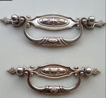 antique dirstress silver shaky furniture handle antique silver drawer pull kitchen cabinet dresser cupboard handles pulls 96mm
