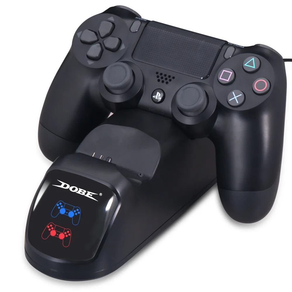 Док станция для контроллера PS4 с двумя USB портами и светодиодной подсветкой|ps4