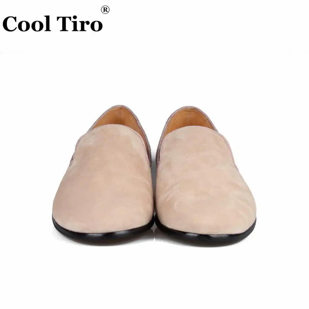 Beige suede Loafers SLIPPERS (5)