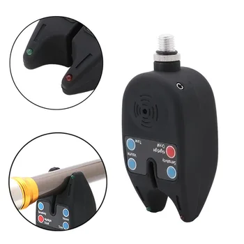 

2 LEDs Light Fish Bite Sound Alarm Alert Bell Electronic For Fishing Rod Adjust