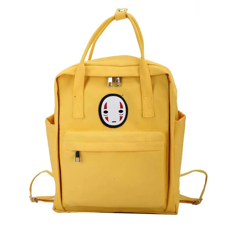 TTOU школьные сумки для подростков, Холщовый Рюкзак, карамельный цвет, женские дорожные сумки с двойным плечом, большие вместительные пакеты на заказ - Цвет: Цвет: желтый