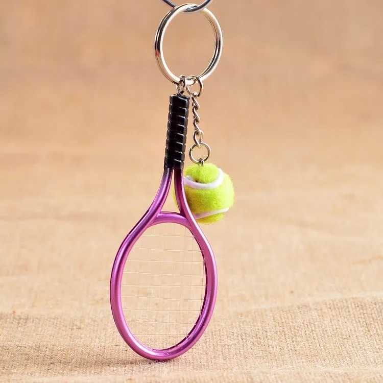 Брелок в виде теннисной ракетки милый брелок для ключей для женщин Теннисный Брелок для ключей креативный брелок для ключей