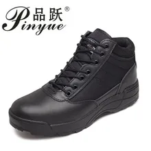 Военные кожаные ботинки для мужчин; армейские ботинки; ботинки на молнии; отличный светильник; дышащие ботинки