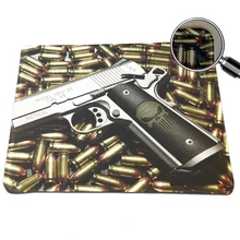 Hot DIY Pistols Print Computer Laptop Notebook PC Mouse Pad Speed Up Gaming Rubber Mice Pad Mousepad For Optical Laser Mouse Mat