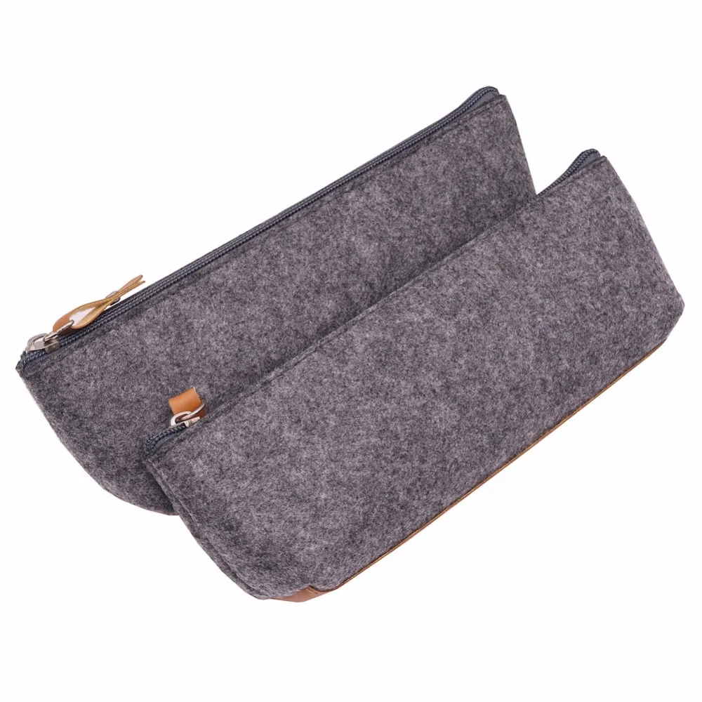 2 pcs Dark Gray Pencil Bags Gift Bag Handbag Pens Pencils Writing