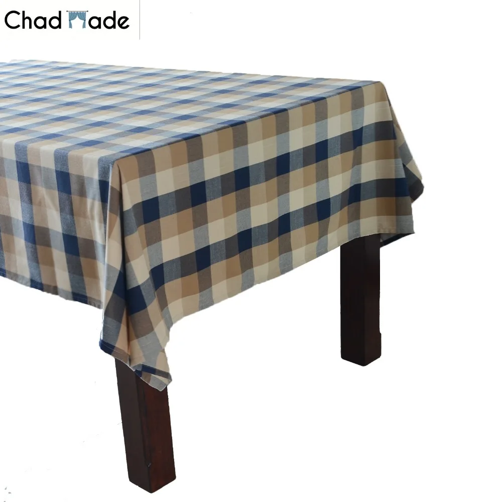 

ChadMade Polyester / Cotton Table Cloth High Quality Country Style Hotel & Home Decorative Tablecloth Elegant Table Cover JK011A