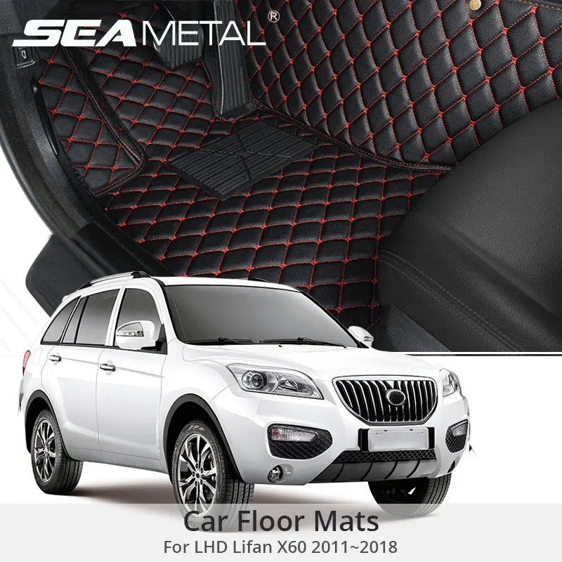 Для LHD Lifan X60 2017 2016 2015 2014 2013 автомобильные коврики на заказ авто Интерьер кожа