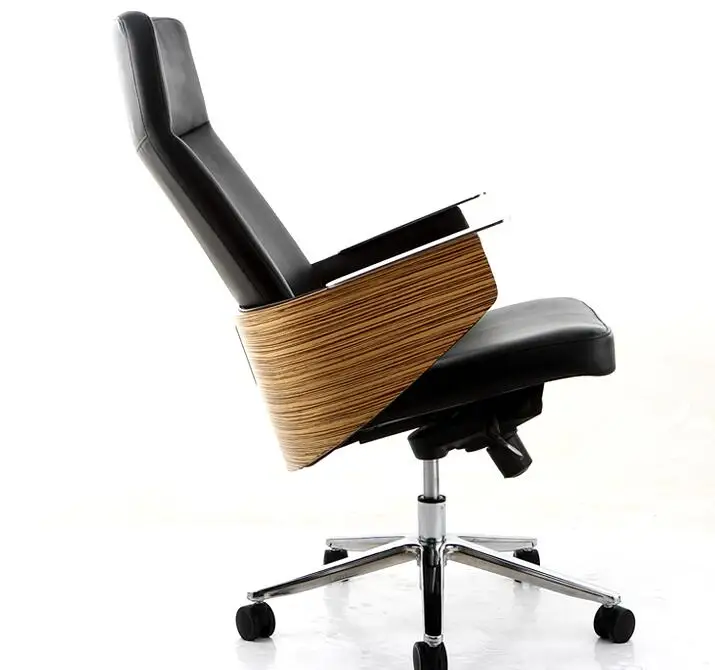 Офисная мебель стул. Простой кожаный офисный стул с высокой спинкой. 03 - Цвет: 04