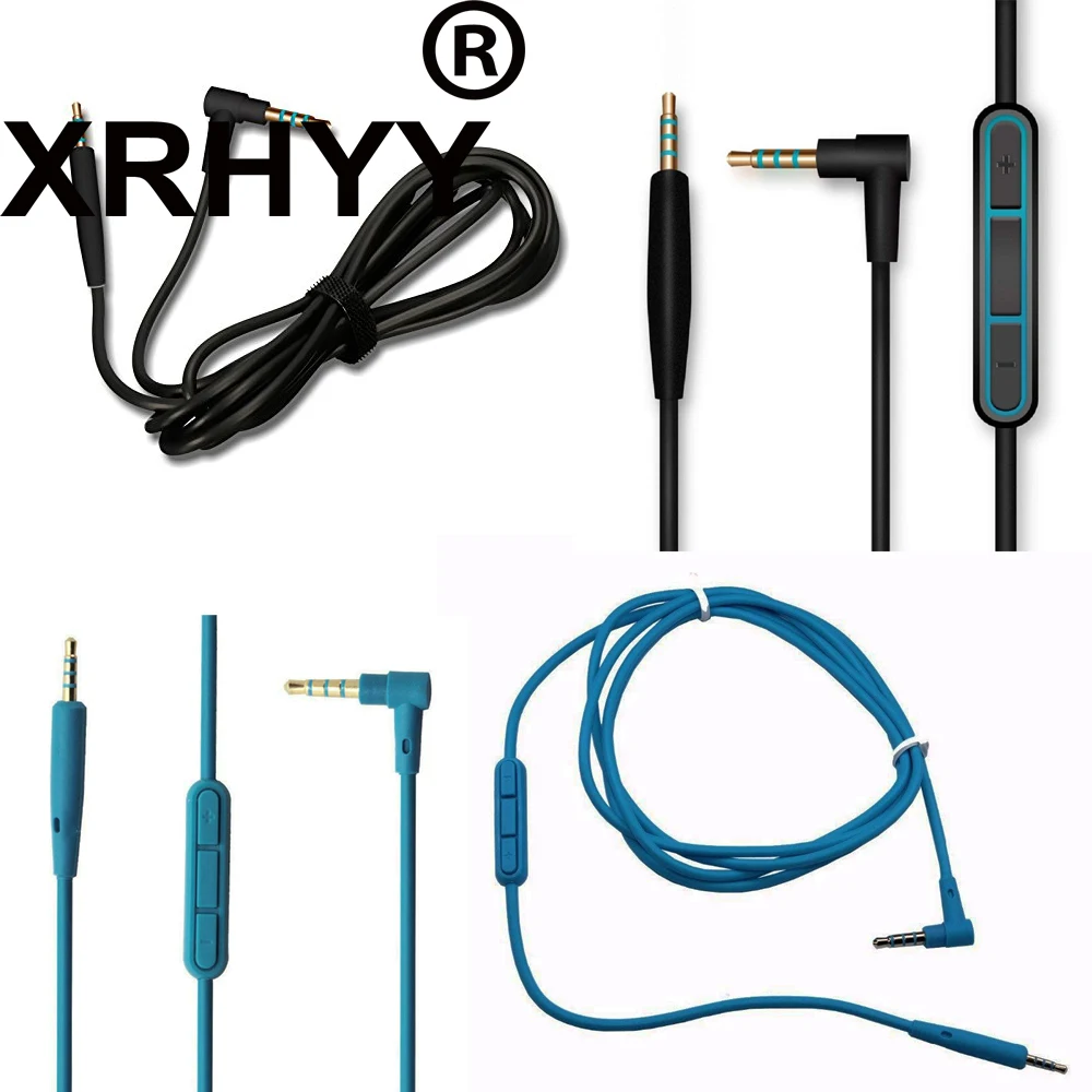 Black Replacement Audio Cable Cord Line Compatible with for Bose QC25 QuietComfort 25 Headphone for iOS Android System