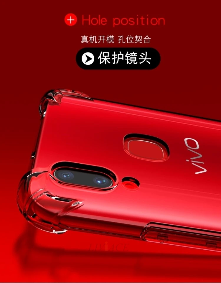 Противоударный Прозрачный чехол для телефона vivo v11 pro nex a s v9 x21 ud i x23 y97 y83 y85 x20 plus v7 v5 прозрачный чехол из ТПУ