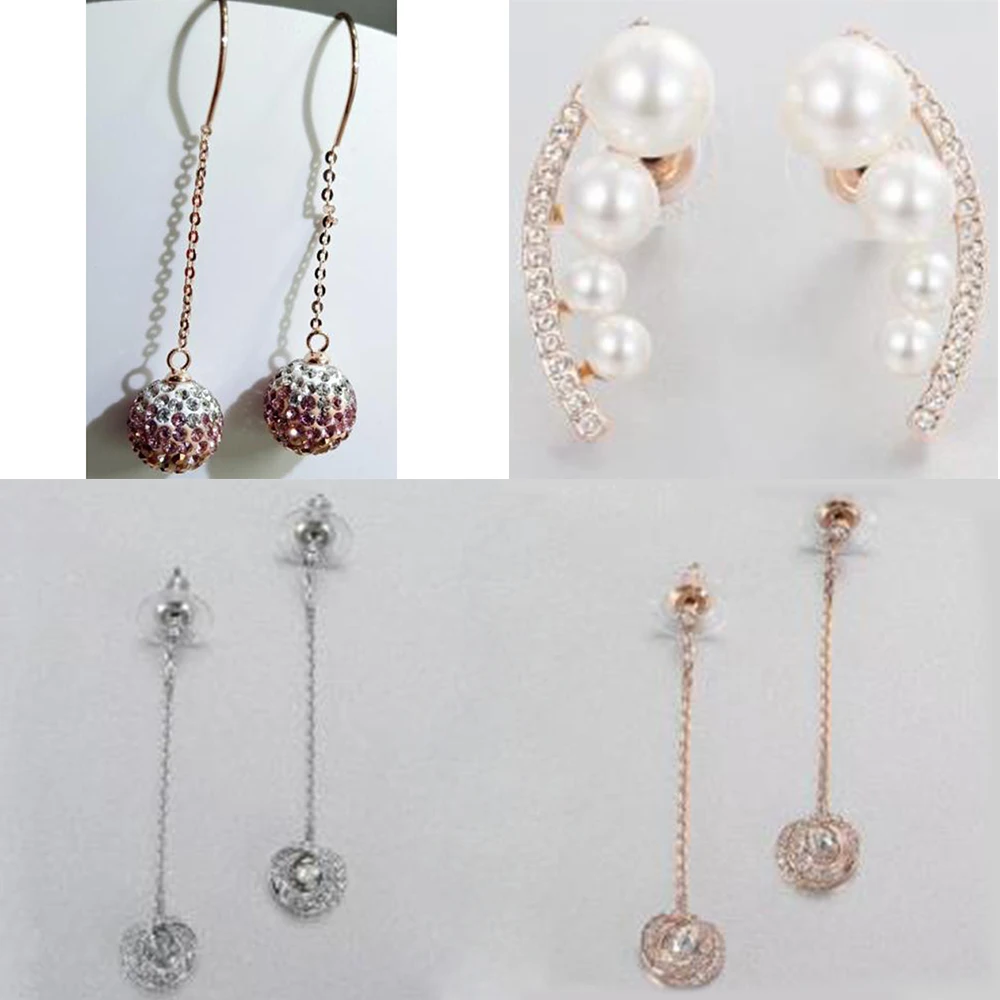 

Spheric Gemstone Gradient Rose From Gold Pearl Franja Perforated Hoop Long Earring Adds A Feminine Elegance To All Equipment