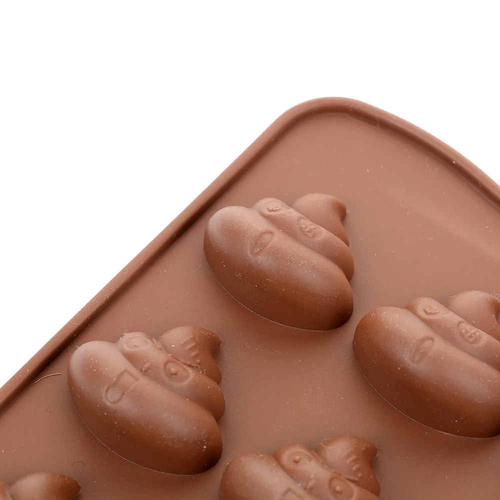 1 шт., 3D какашки, лица, форма для шоколада, конфет, желе, силиконовая форма, форма для торта, инструменты для выпечки, Кондитерская форма, мыло
