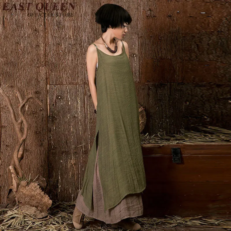 Женские модные летние льняные платья 2018 летняя льняная одежда женское