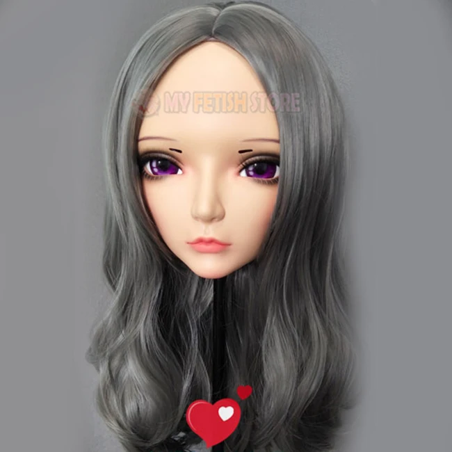 (CHUN 3) Женская милая девочка каучуковые полуголовы Kigurumi BJD Eyes Crossdress Косплей