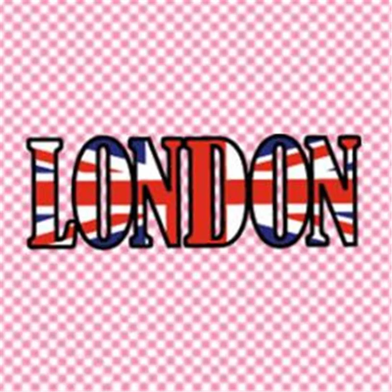 

Street Icon 80MM Union jack LONDON Patch Printing Stickers Logo Iron on transfer thermocollants t-shirt Patches for clothes